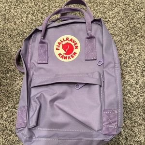 Fjallraven purple backpack